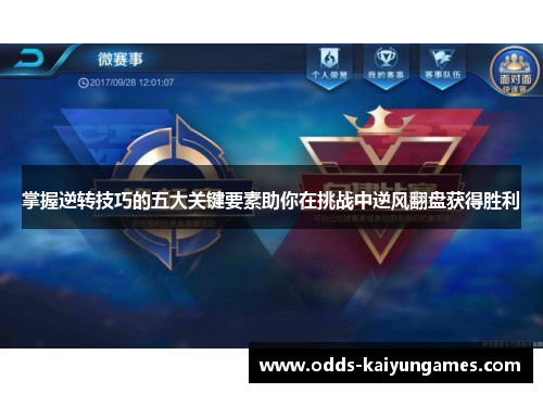 掌握逆转技巧的五大关键要素助你在挑战中逆风翻盘获得胜利