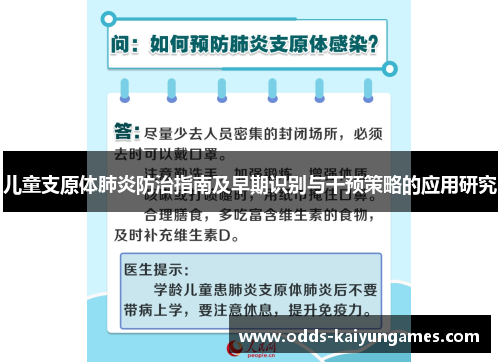 儿童支原体肺炎防治指南及早期识别与干预策略的应用研究