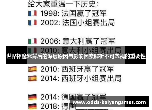 世界杯魔咒背后的深层原因与影响因素解析不可忽视的重要性