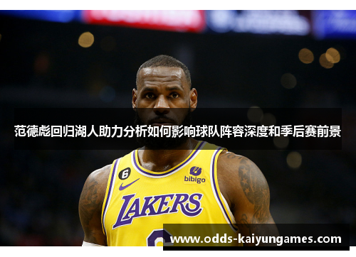 范德彪回归湖人助力分析如何影响球队阵容深度和季后赛前景