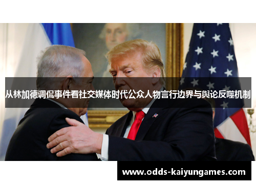 从林加德调侃事件看社交媒体时代公众人物言行边界与舆论反噬机制